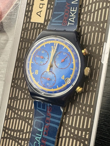 Swatch blau herren uhr - swatch,
