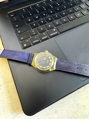 Vintage swatch automatic blue - vintage,