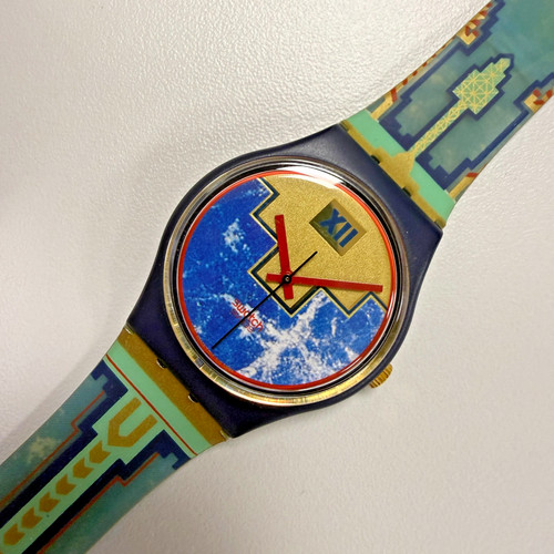 Swatch 1991 blue flamingo - ⌚,